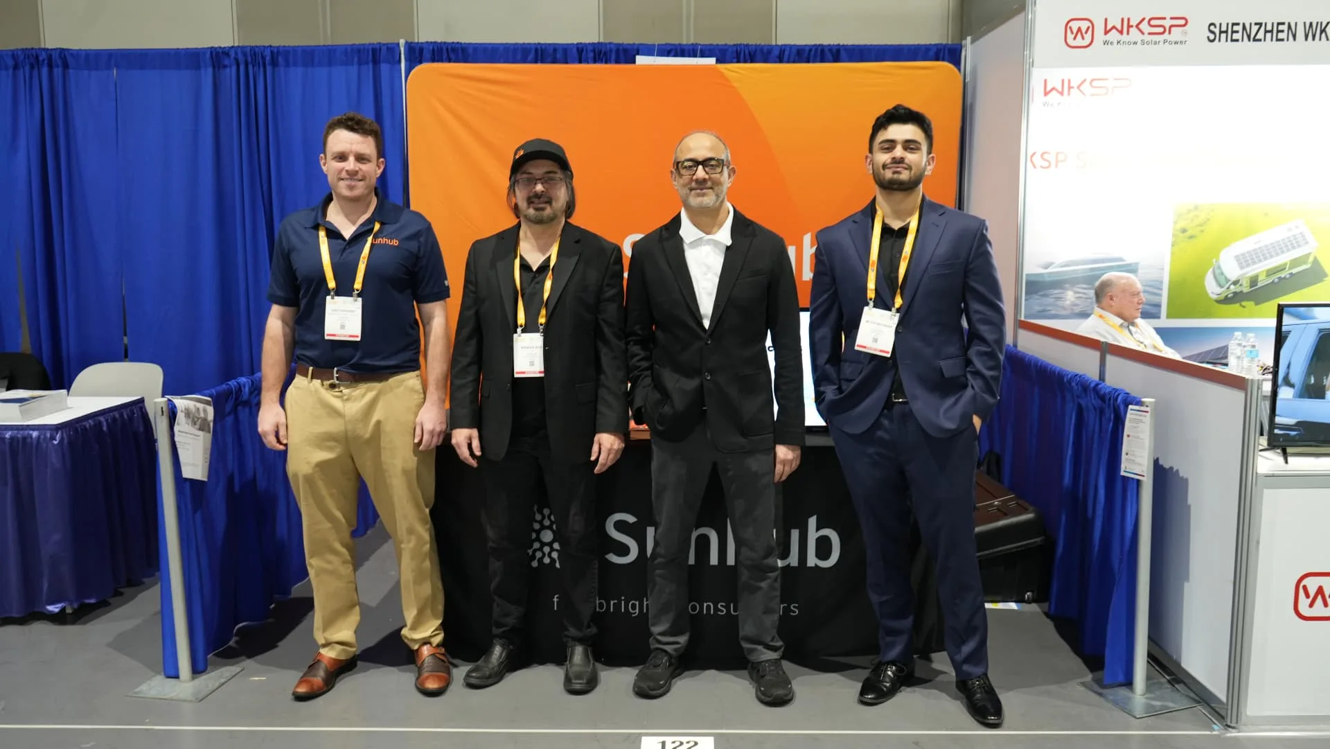 Sunhub team at the Intersolar booth